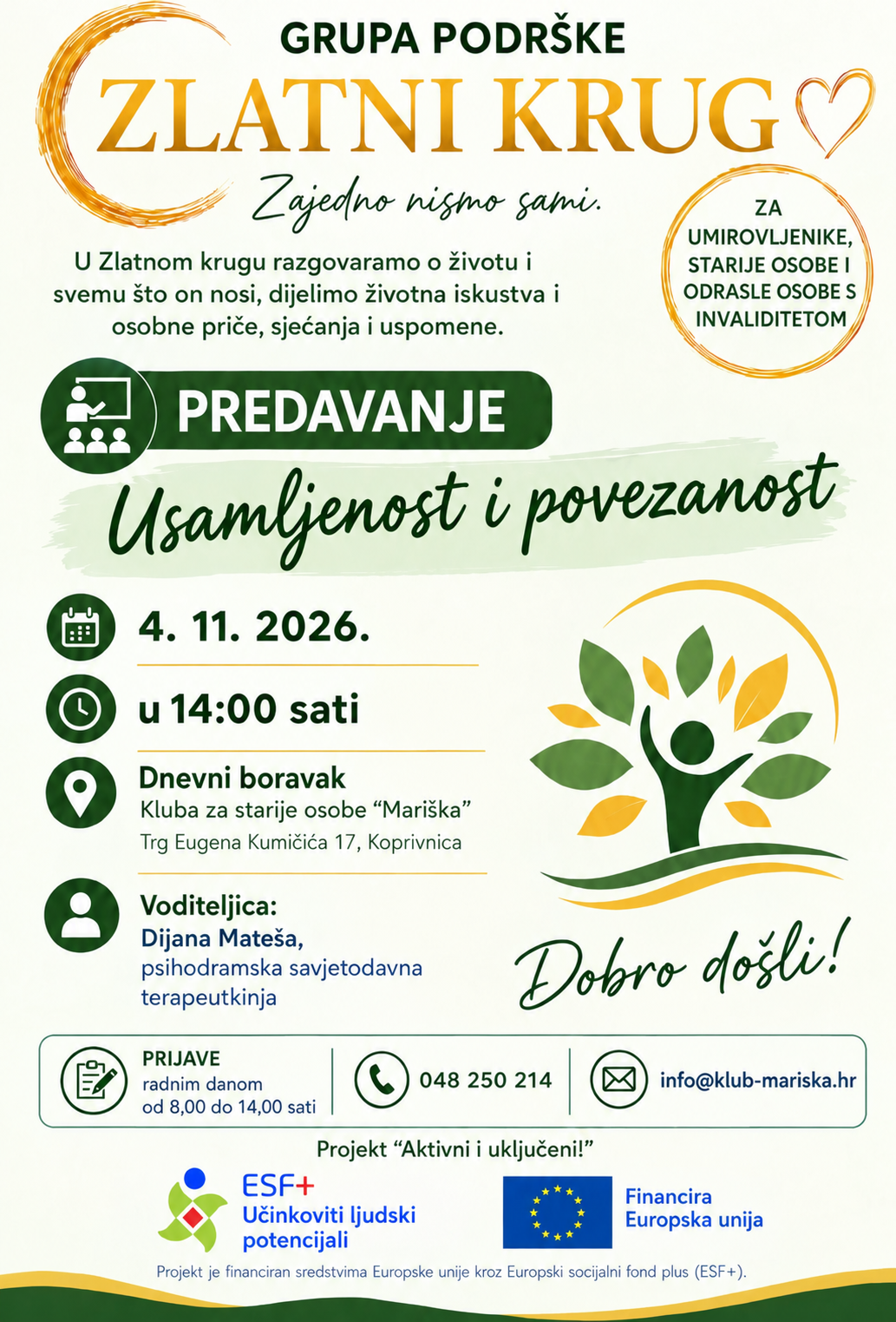 Usamljenost i povezanost grupa podrske