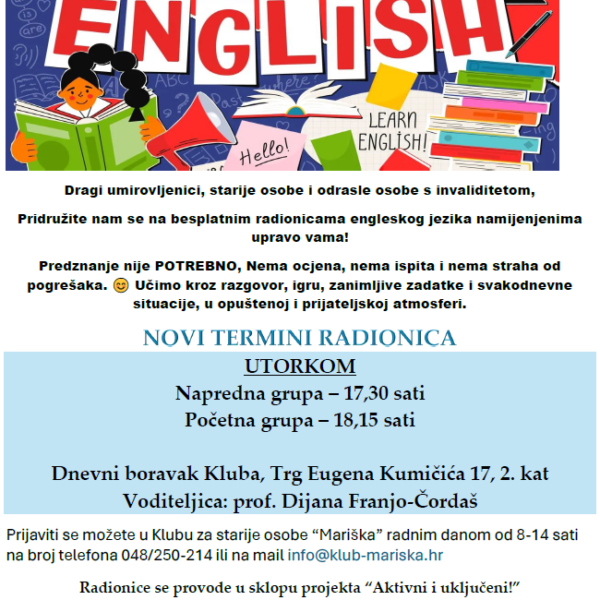 Engleski novi ter,mini